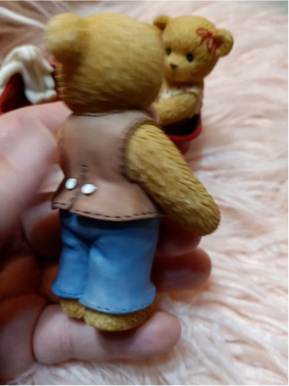 Cherishes Teddies Vernon Eva Wherever Life Takes You Red Radio Flyer Wagon Ride